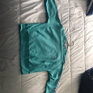 Champion real and pink hoodie